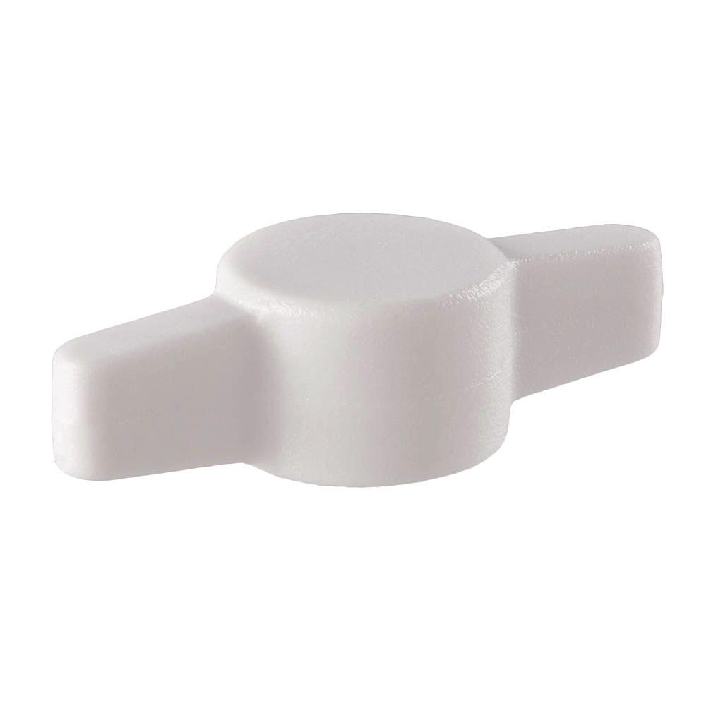 Crown Bolt 1/4 in. White Plastic Knob78168 The Home Depot