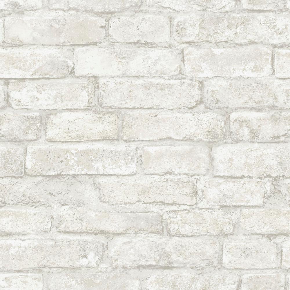 White Brick Wallpaper Home Decor The Home Depot - roblox brick wall background