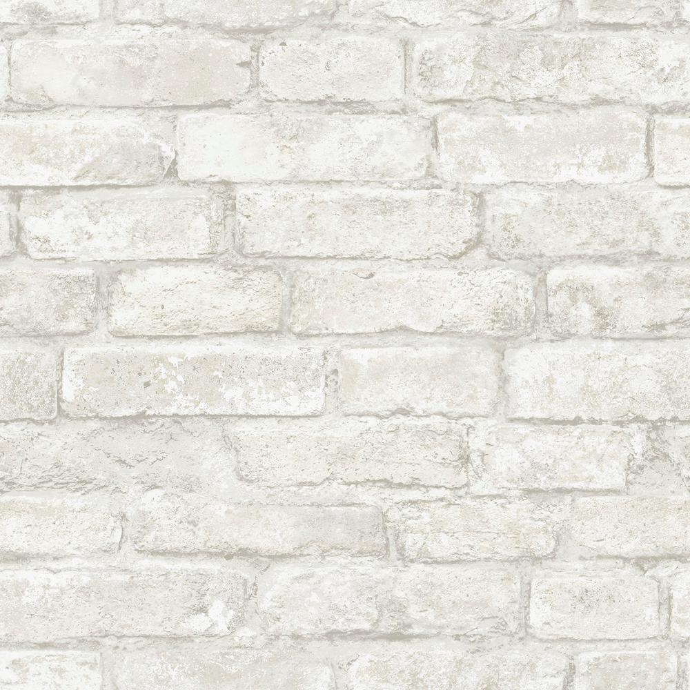 white brick peel and stick tile