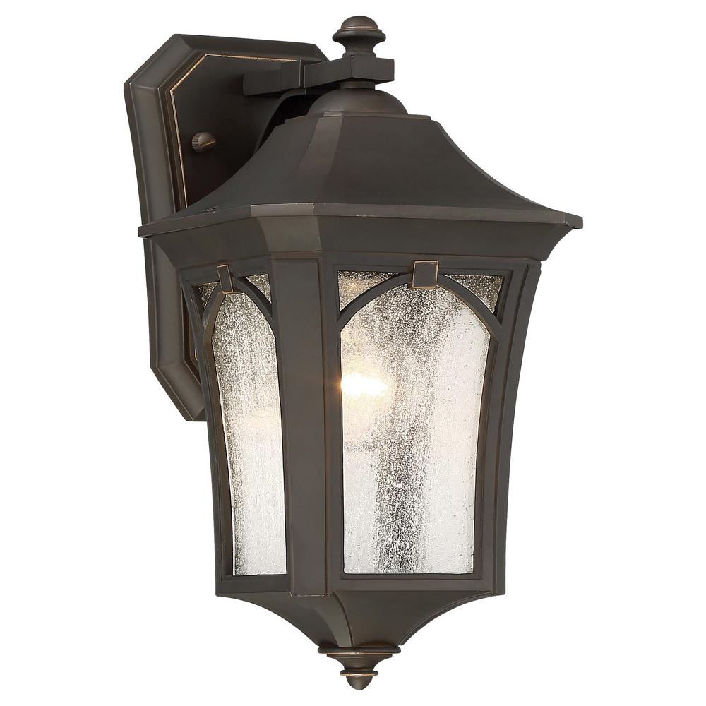 The Great Outdoors By Minka Lavery Solida 1 Light Oil Rubbed Bronze With Gold Highlights Outdoor Wall Lantern Sconce Clear Seeded Gl The Great Outdoors By Minka Lavery Solida 1 Light Oil Rubbed Bronze With Gold Highlights Outdoor Wall Lantern Sconce Clear Seeded Gl