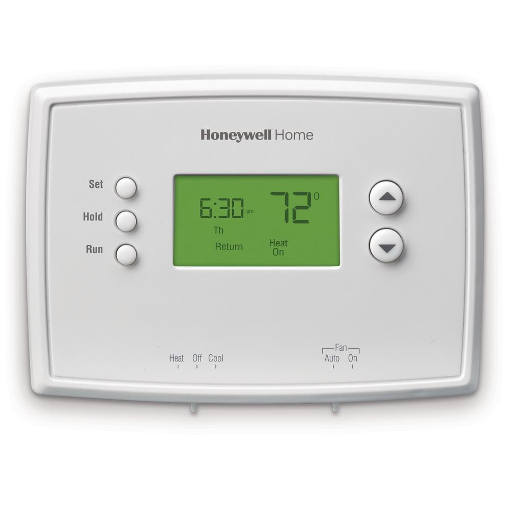 Honeywell Home 5 2 Day Programmable Thermostat With Backlight Rth2300b The Depot Day Programmable Thermostat