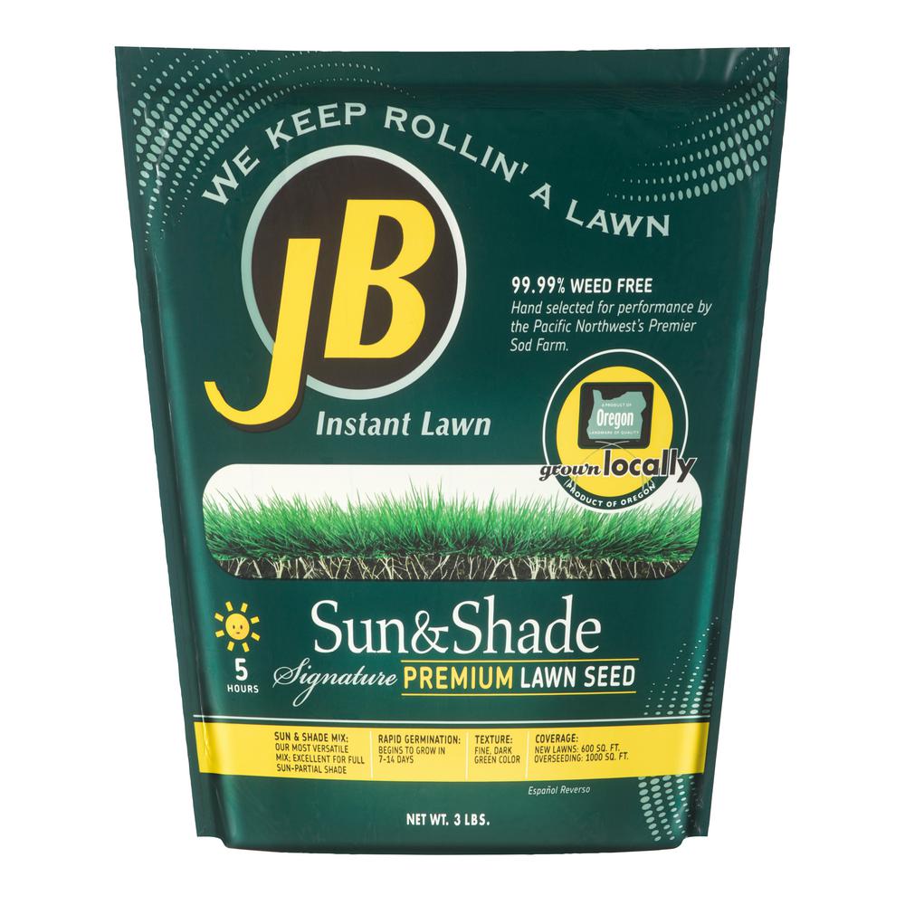 JB 3 lb. Sun and Shade Lawn Seed3Shade The Home Depot