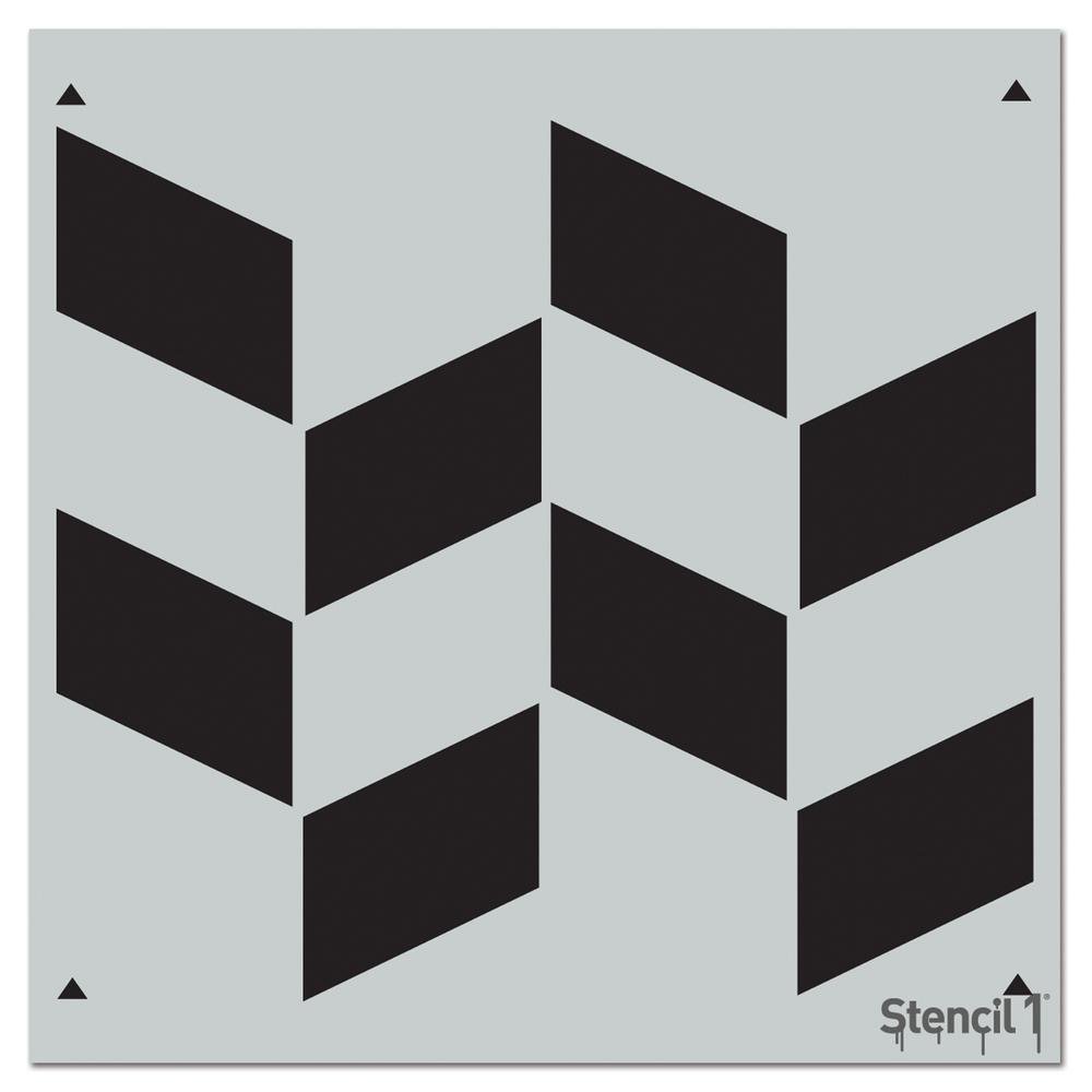 Stencil1 Shifted Rectangles Repeat Pattern Stencil-S1_PA_52 - The Home ...