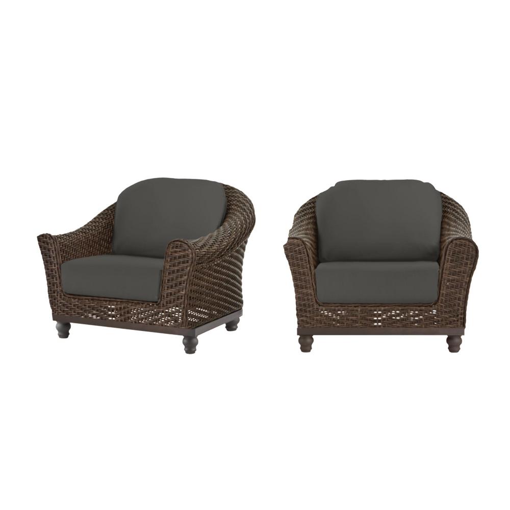 Home Decorators Collection Camden Dark Brown Wicker Outdoor Patio