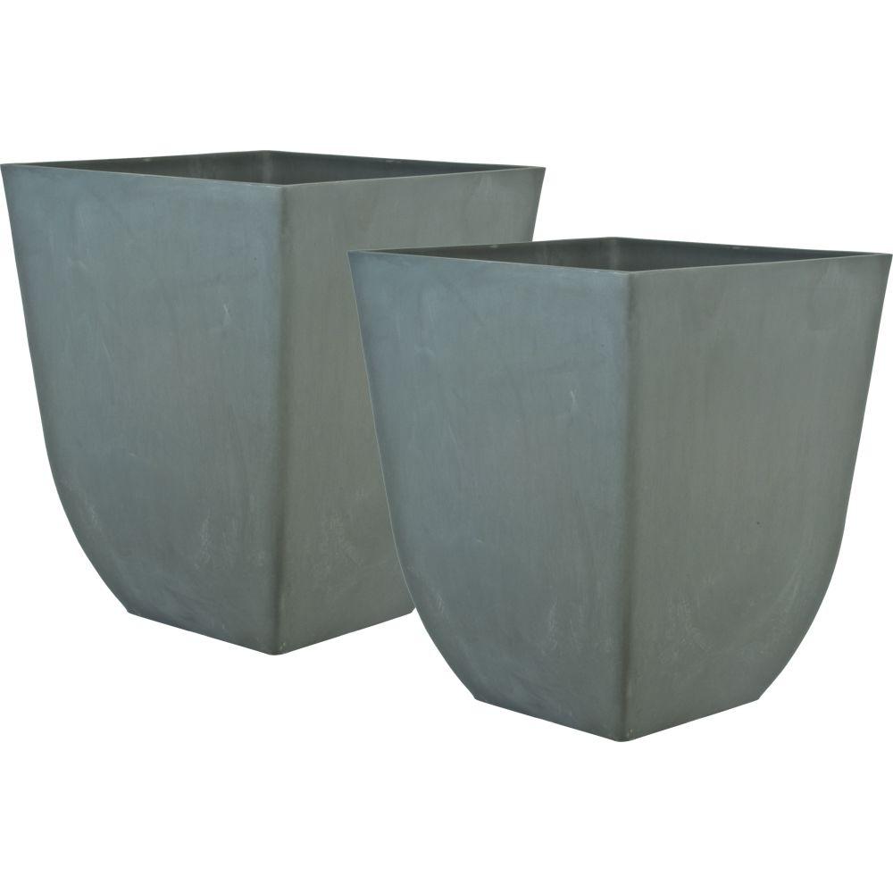 Gray Planters Pots & Planters The Home Depot