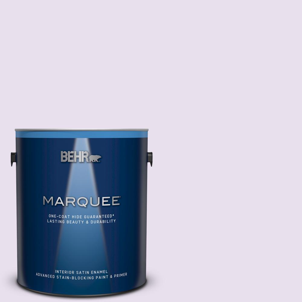 BEHR MARQUEE 1 gal. 660C1 Bubble Bath Satin Enamel Interior Paint and