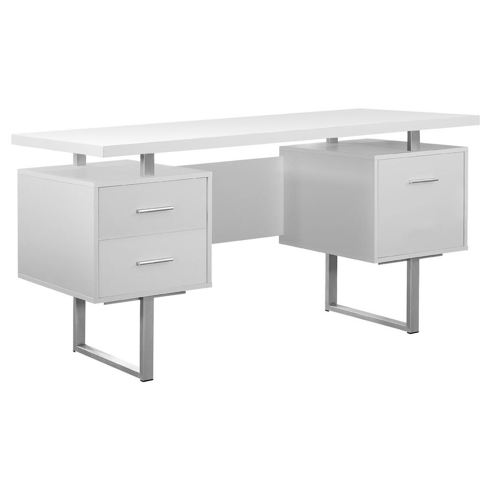 White Computer Desk HD7081 The Home Depot