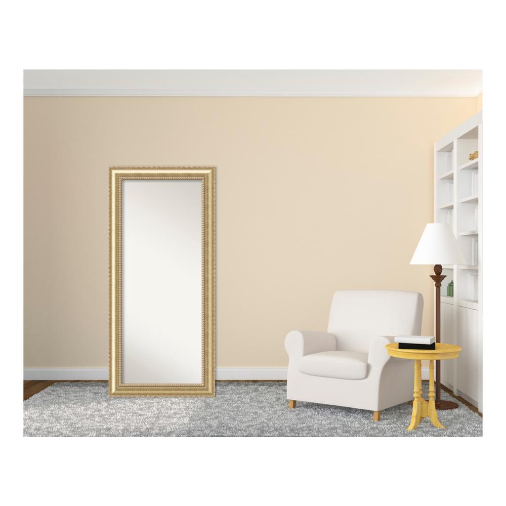 Oversized Champagne Wood Classic Mirror (66.88 in. H X 30.88 in. W)