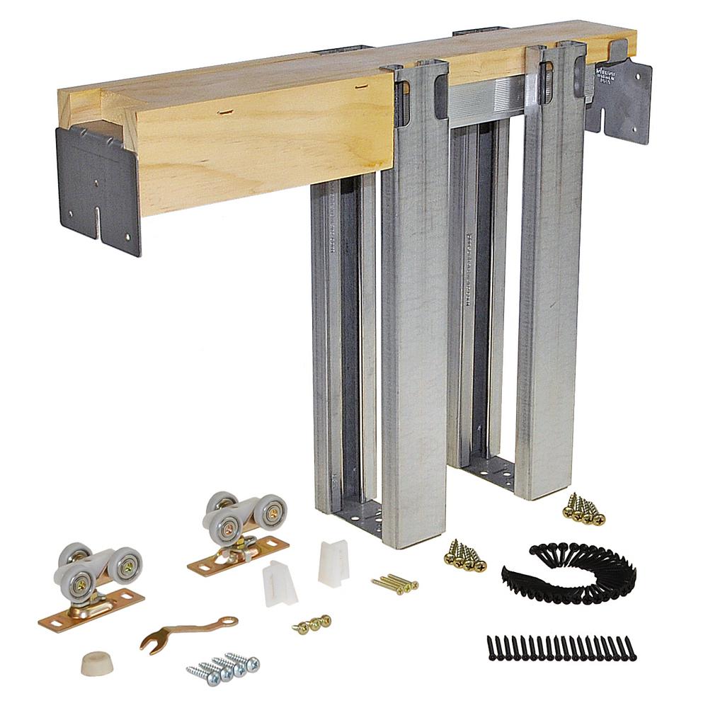 Johnson Hardware 1500hd Series 28 In X 80 In Pocket Door Frame For 2x4 Stud Wall