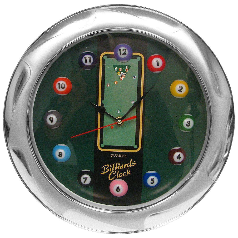 13 In Billiards Quartz Wall Clock