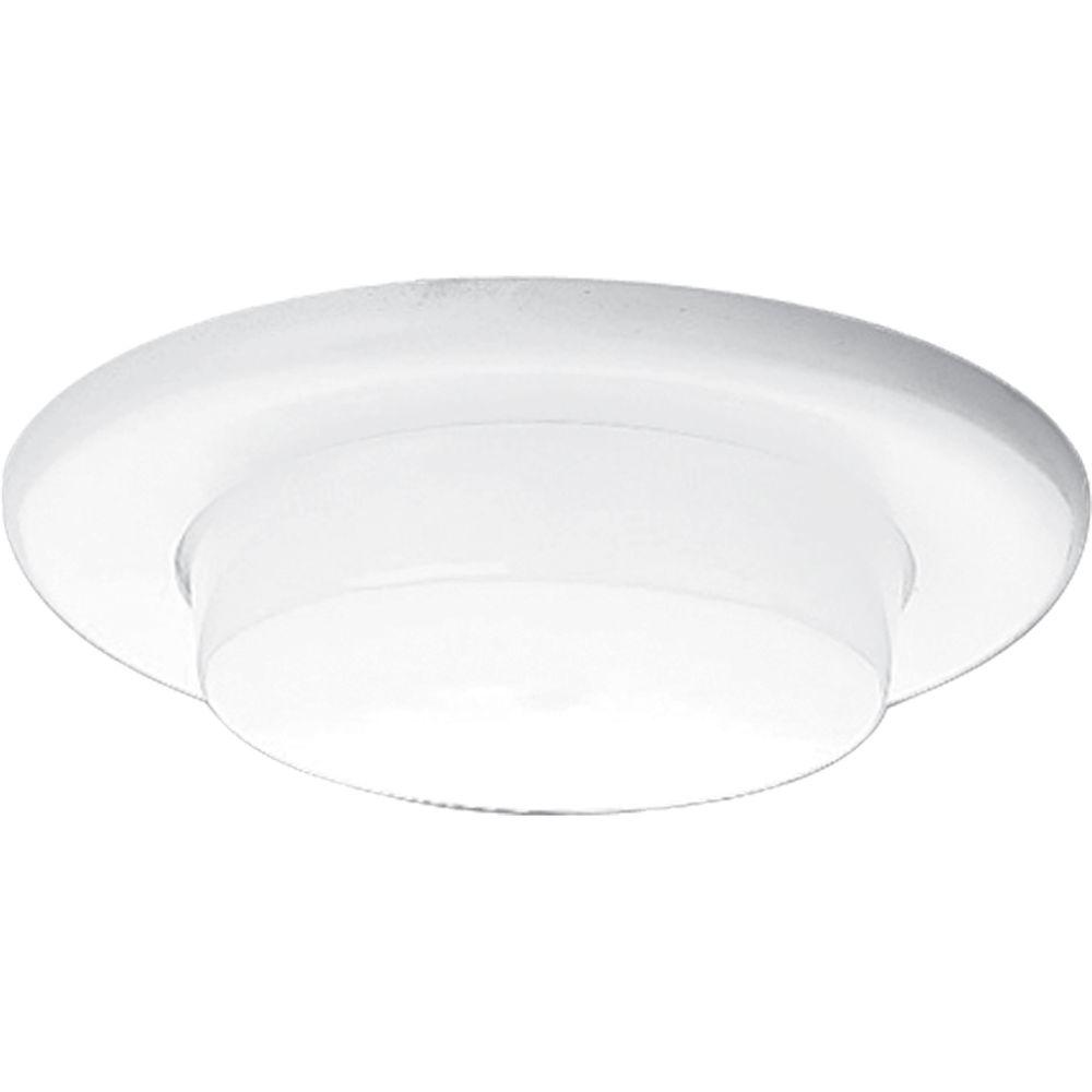 Progress Lighting 6 in. White Recessed Drop Opal Shower ...