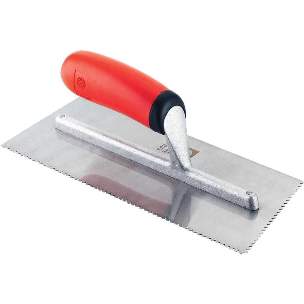 Roberts 3/32 in. x 3/32 in. Flat VNotch Flooring Trowel with Comfort