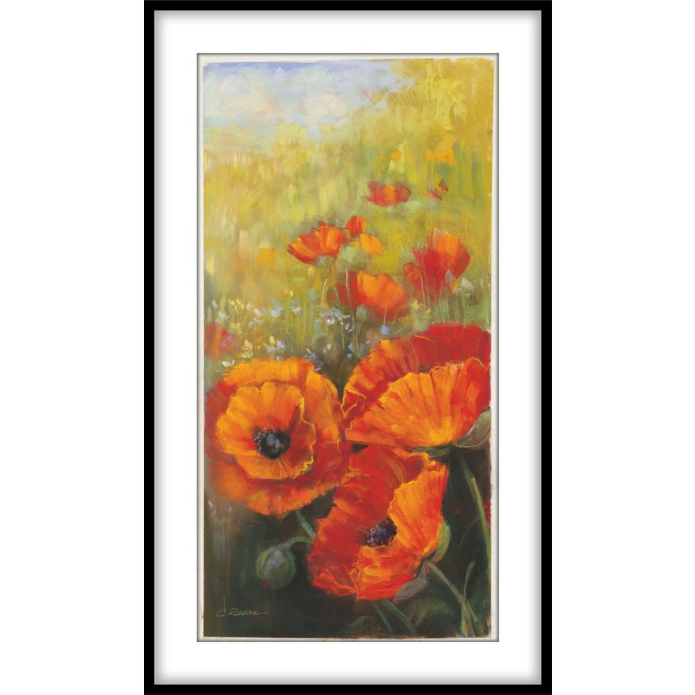 Ptm Images 9 75 In X 11 Orange Poppy Panel Framed Wall Art Orange Poppy Panel Framed Wall Art 1 75807 The Home Depot