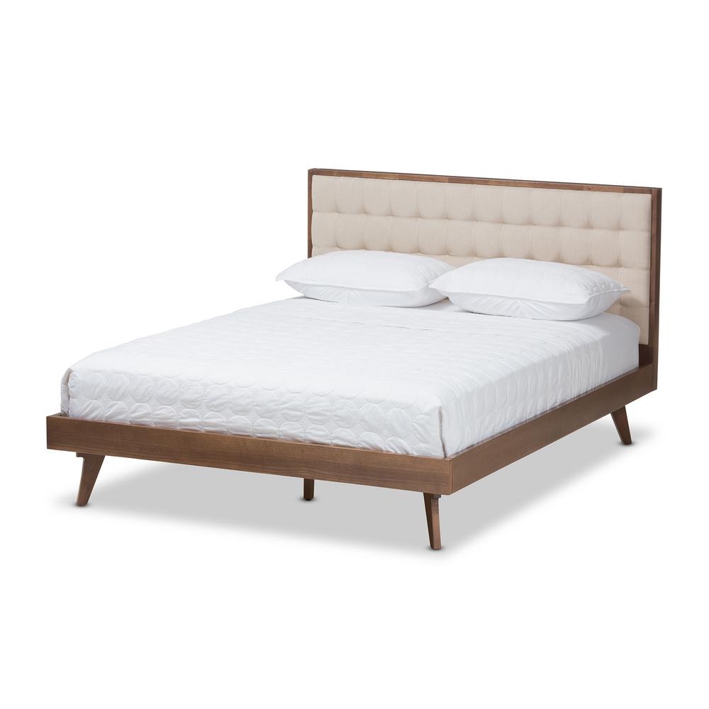 Baxton Studio Soloman Light Beige King Platform Bed288627680HD The