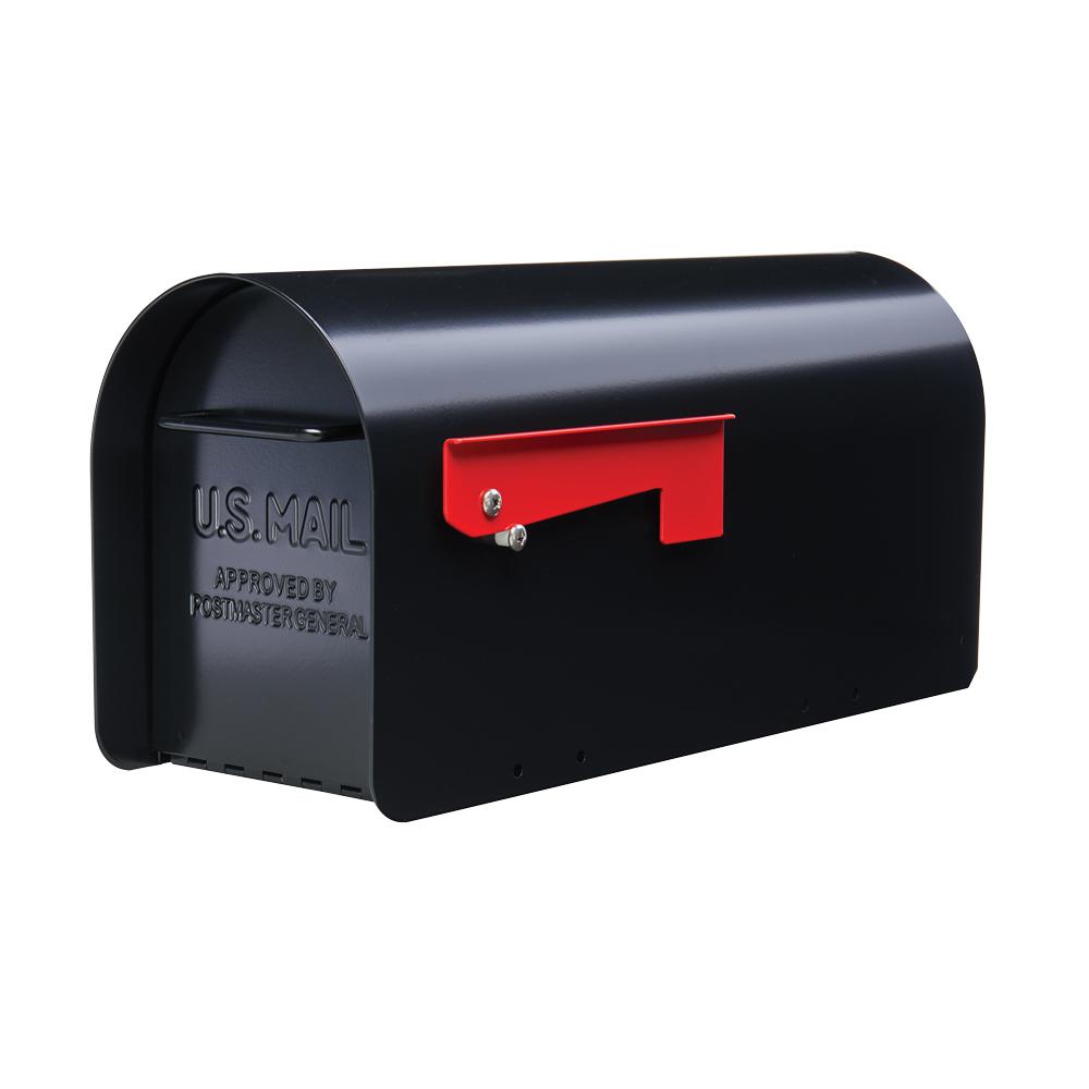Gibraltar Mailboxes Arlington Large, Steel, PostMount Mailbox, Black