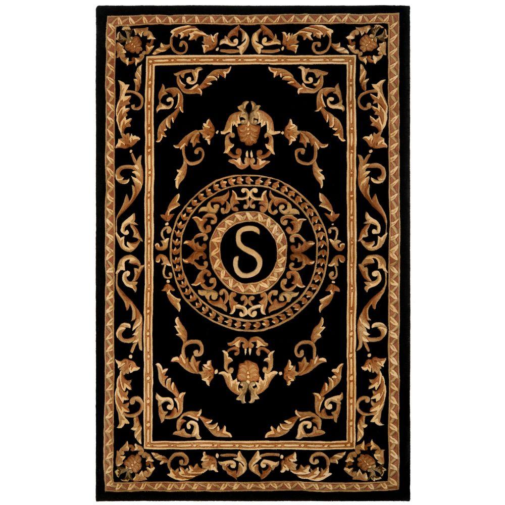Safavieh Naples Black Beige 5 Ft X 8 Area Rug Na516s The Naples Black Beige 5 Ft X 8 Area Rug