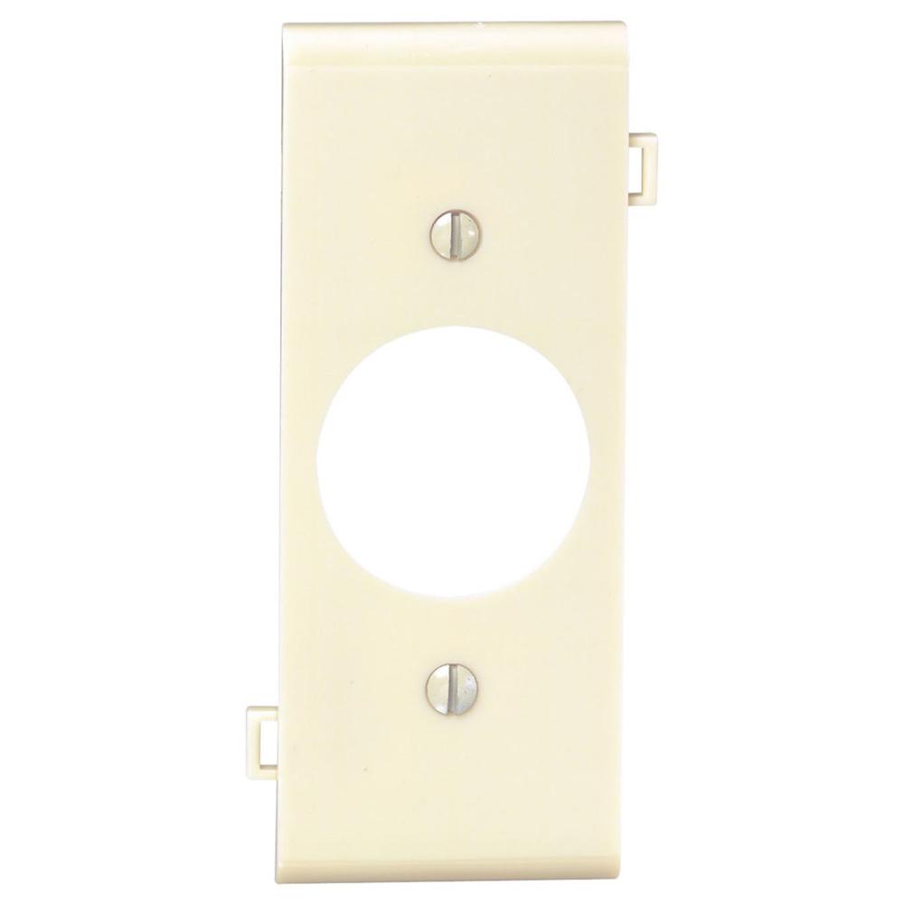 Leviton 1Gang Standard Size Nylon Wall Plate and 1Duplex Receptacle in Ivory80703I The
