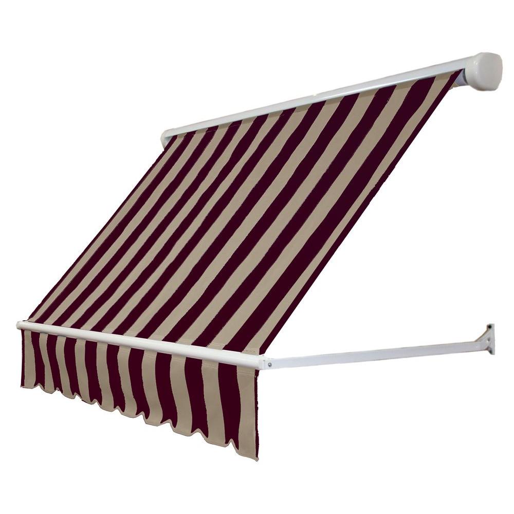 Retractable Window Shades Home Depot AWNTECH 8 ft. Mesa Window Retractable Awning (24 in. Projection) in