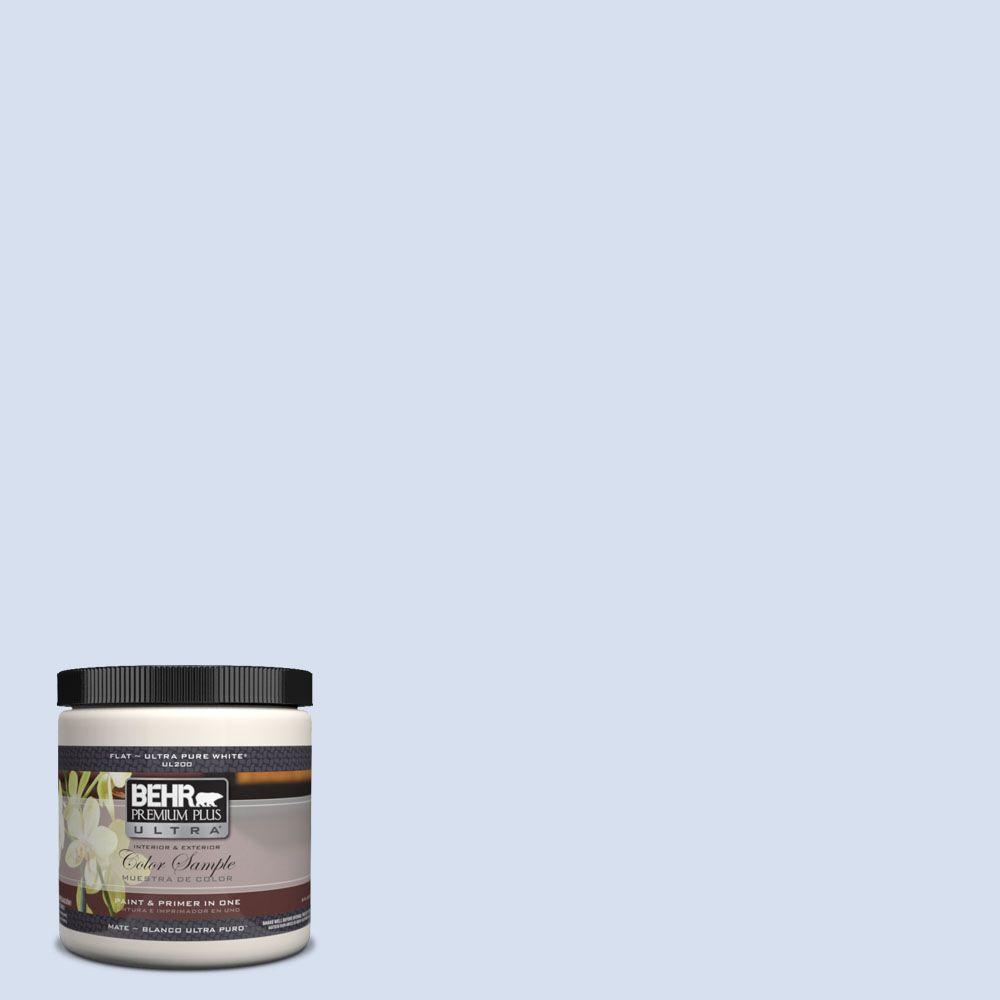 Behr Premium Plus Ultra 8 Oz 580a 2 Icy Bay Matte Interior 580a 2 Icy Bay Matte Interior Exterior Paint And Primer In One Sample