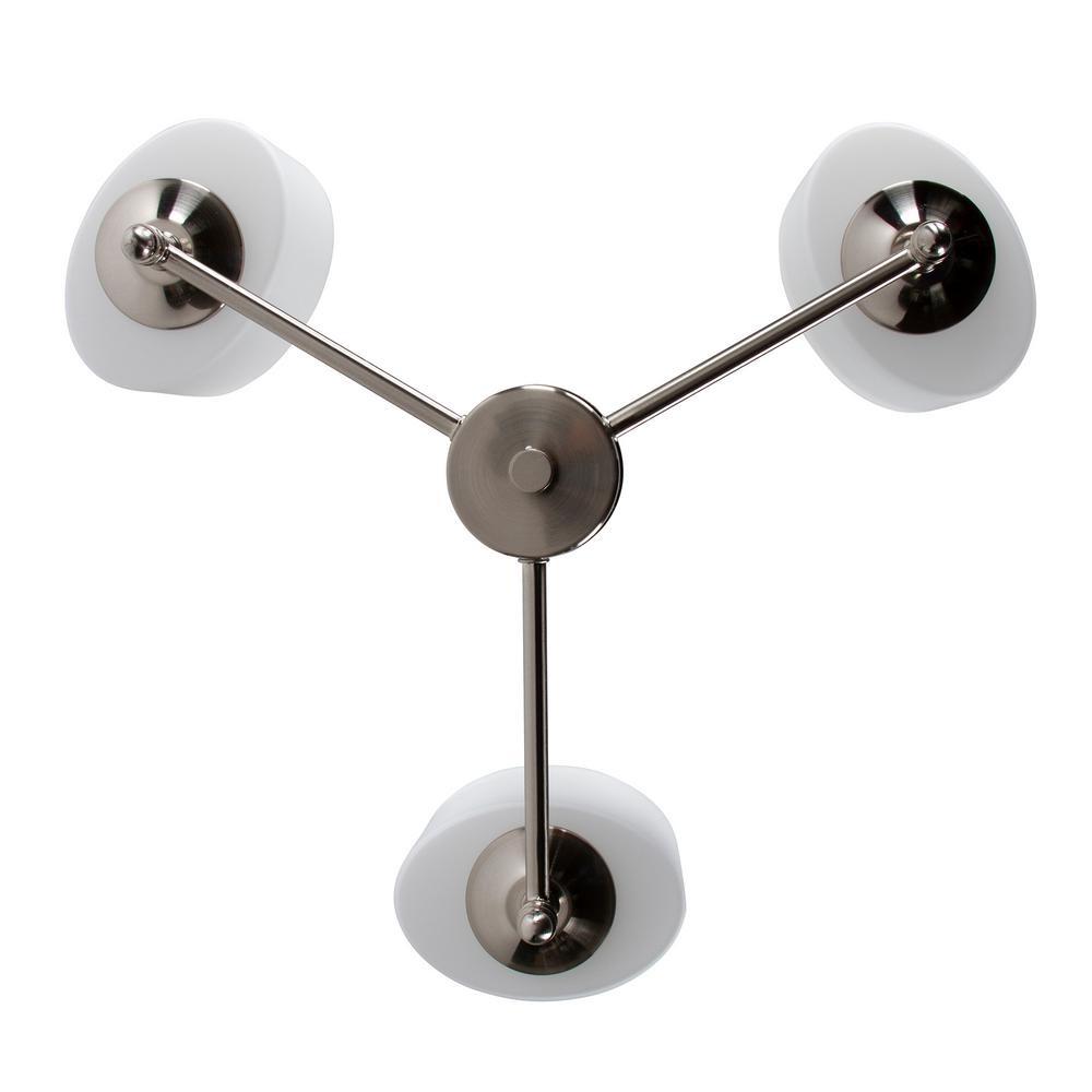 Sunset Lighting F11013-80 Iris Chandelier Bright Satin Nickel