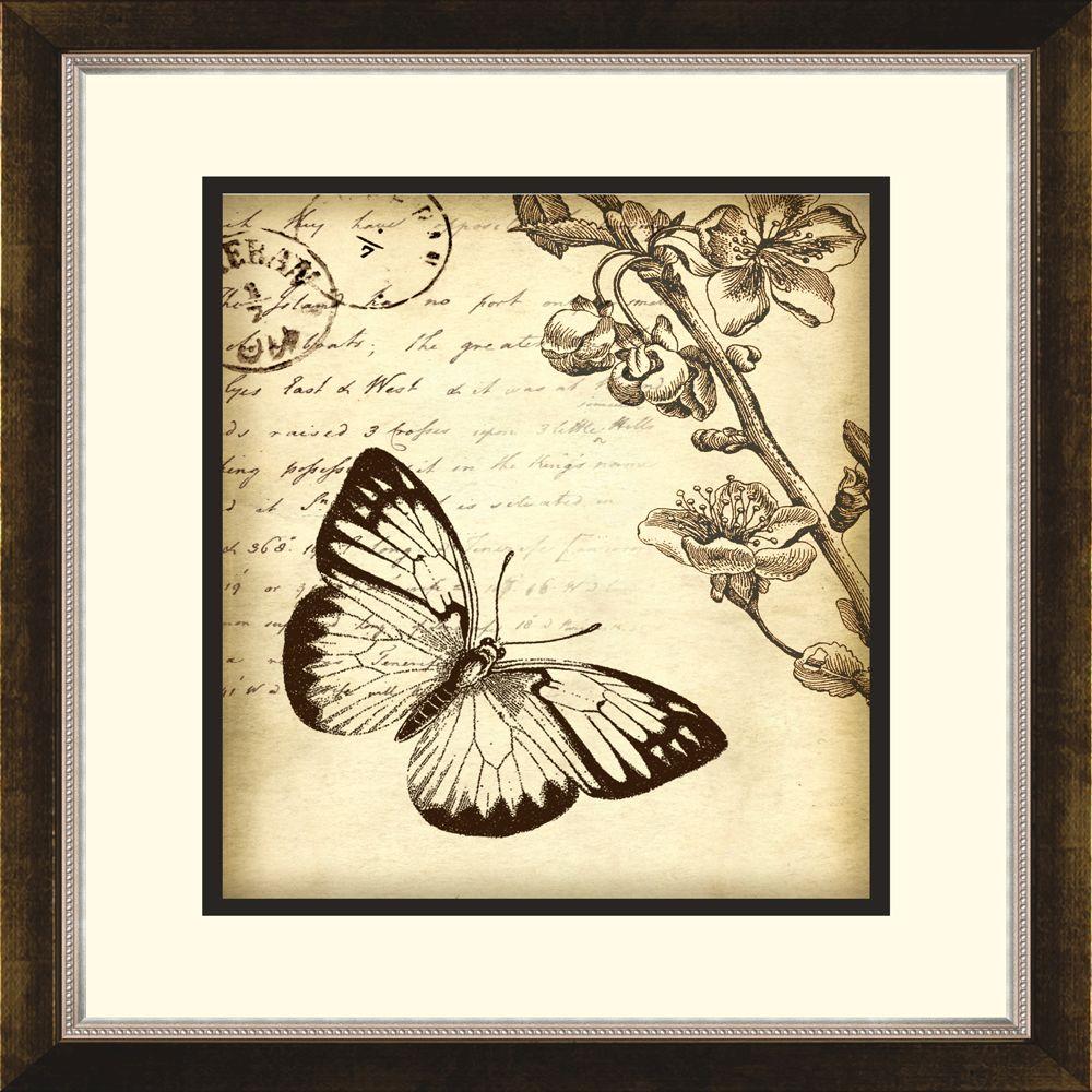 Unbranded 14 5 In X 16 5 In Botanical Butterfly B Framed Wall Art 1 10882b The Home Depot