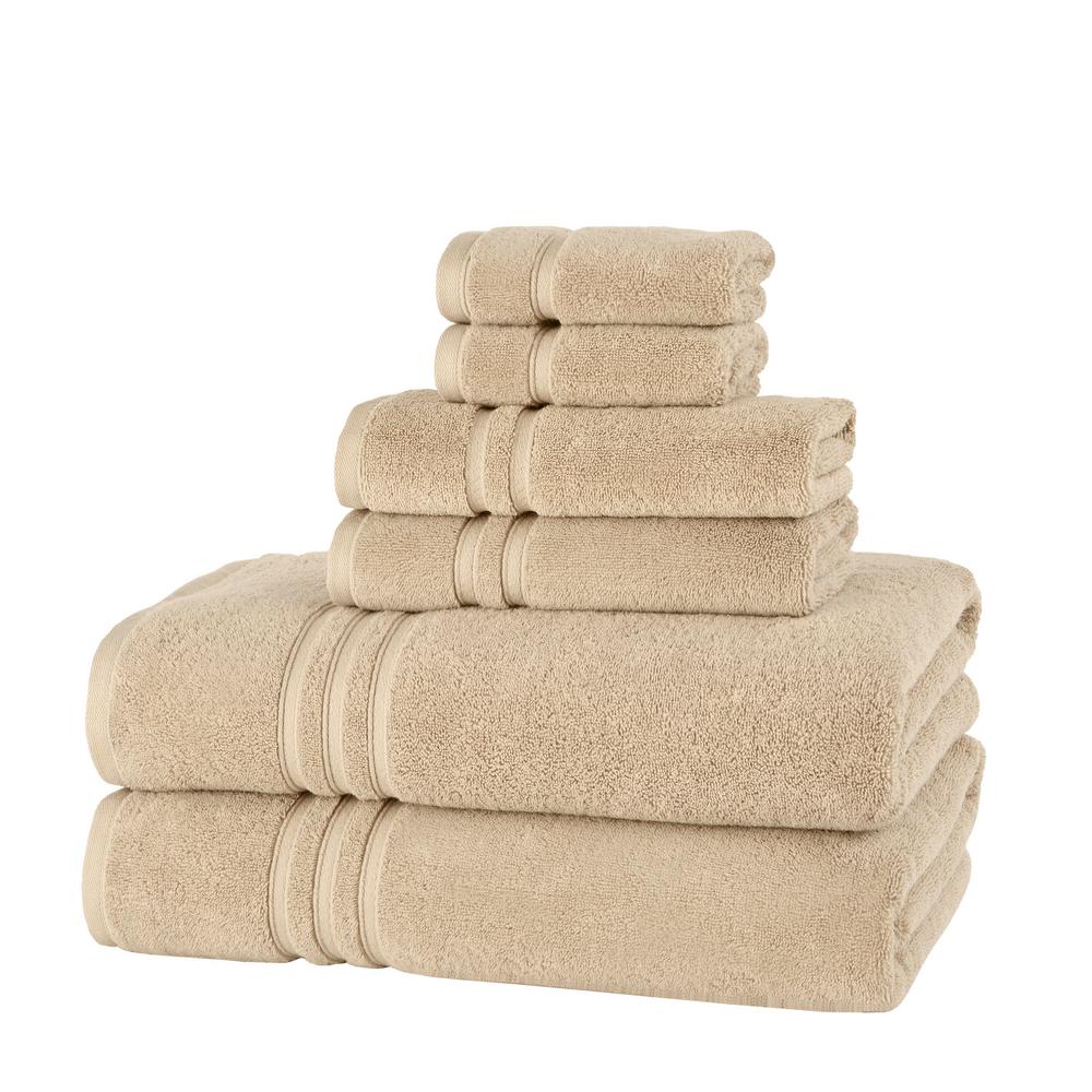 Home Decorators Collection Turkish Khaki Cotton Ultra Soft 6Piece Bath