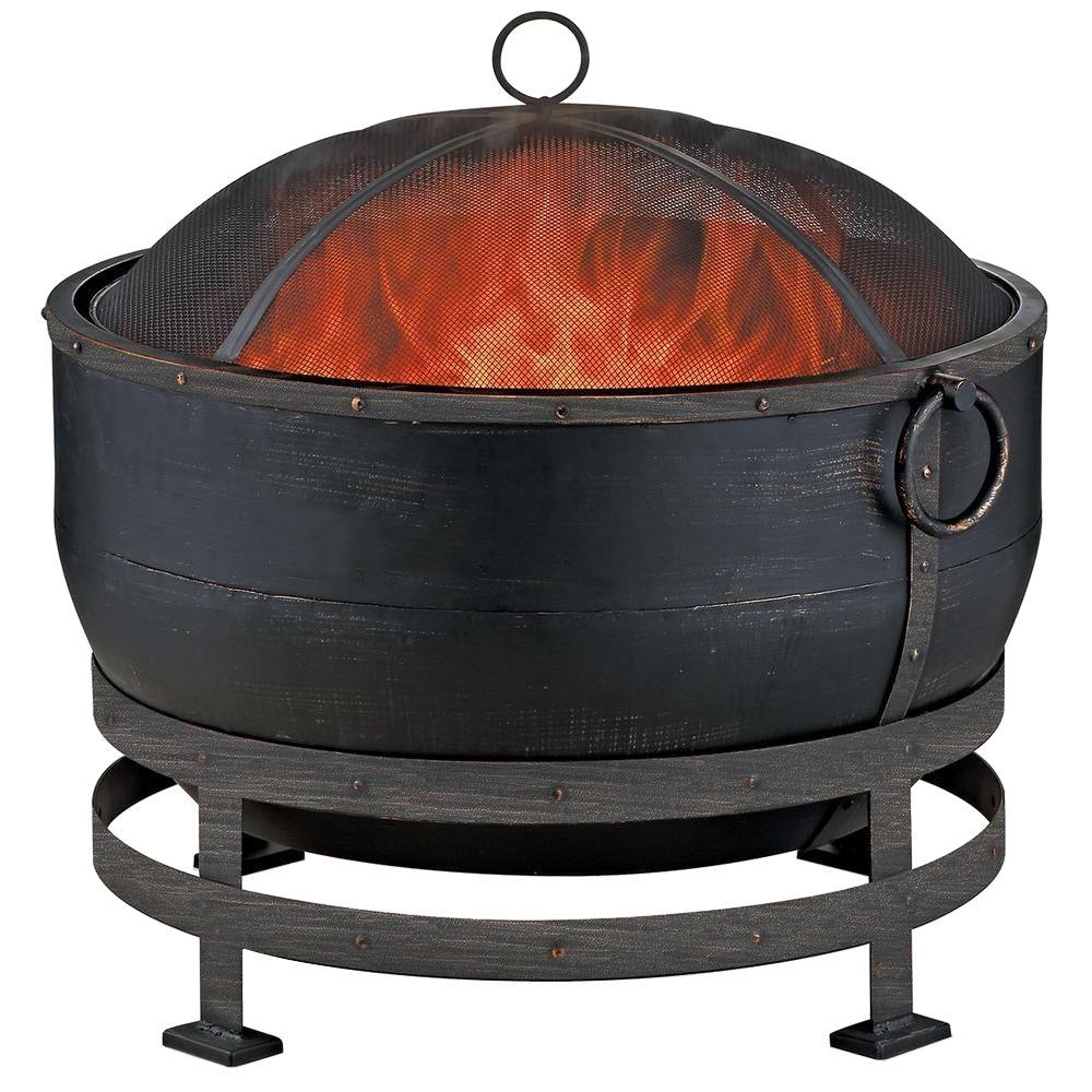 Endless Summer 28 in. Bronze Cauldron Style Fire Pit ...