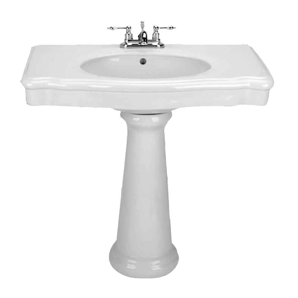 Darbyshire 341/2 in. Pedestal Combo Bathroom Sink in