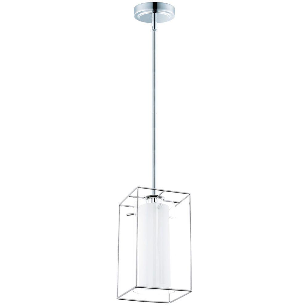 Eglo Loncino 1 Chrome Pendant Light-94377A - The Home Depot