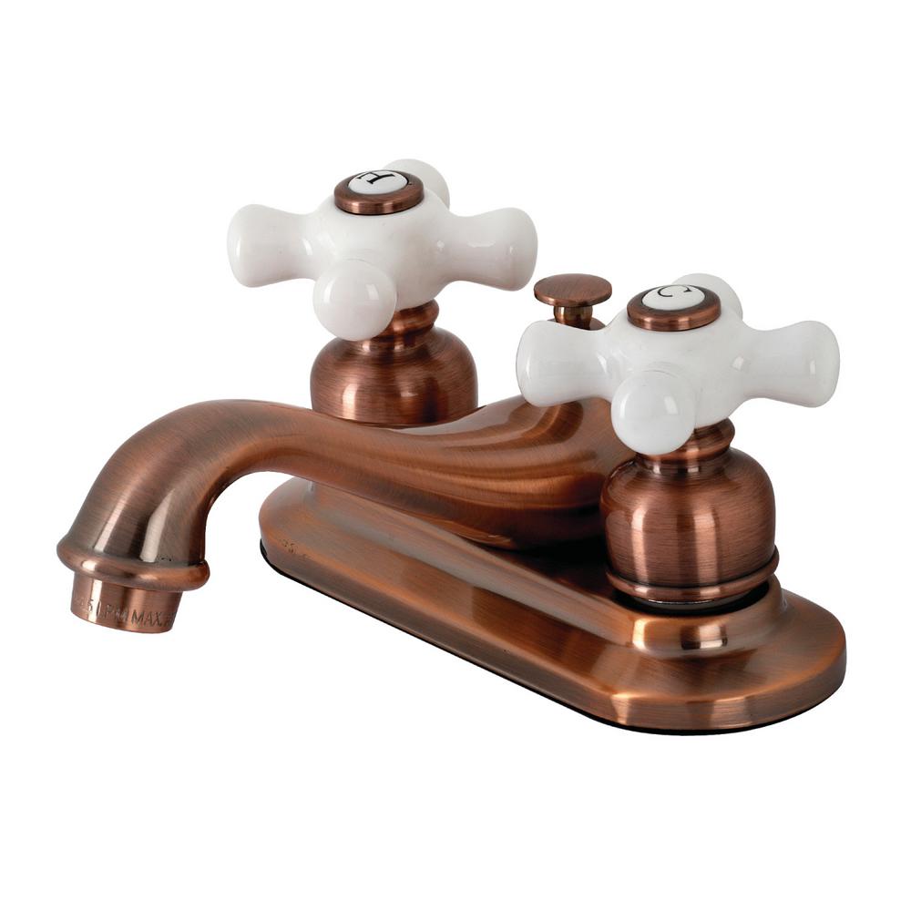 Kingston Brass Restoration 4 in. Centerset 2Handle Bathroom Faucet in