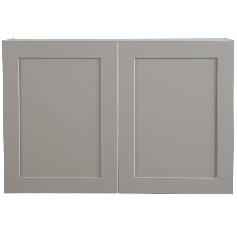 Hampton Bay Cambridge Shaker Embled 36x24x12 5 In Wall Cabinet Hampton Bay Cambridge Shaker Embled
