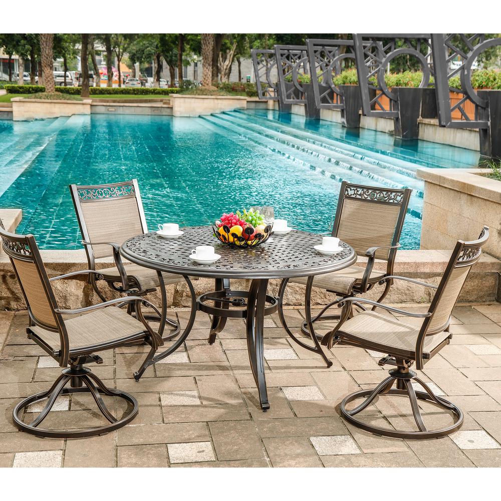 Dining Table Included Patio Conversation Sets Outdoor Lounge Furniture The Home Depot