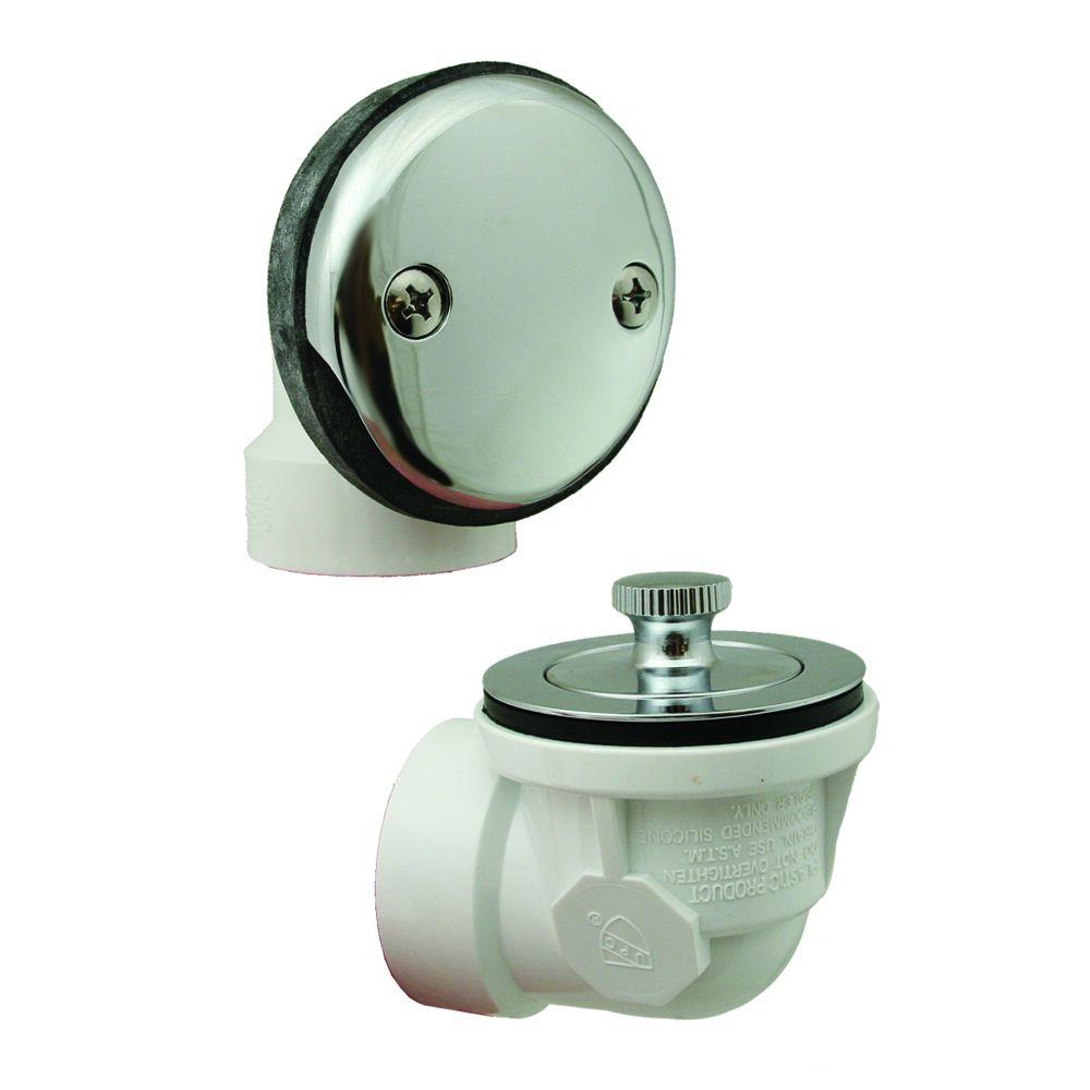 JONES STEPHENS Lift and Turn Schedule 40 PVC 2-Hole Bath Waste and