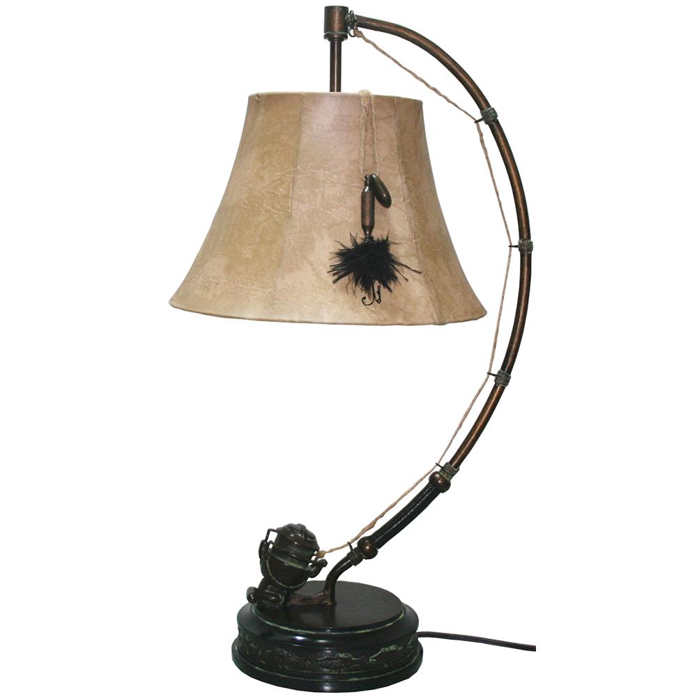 Santa S Work 27 In Spinning Reel Table Lamp With Shade 50934 Spinning Reel Table Lamp With Shade