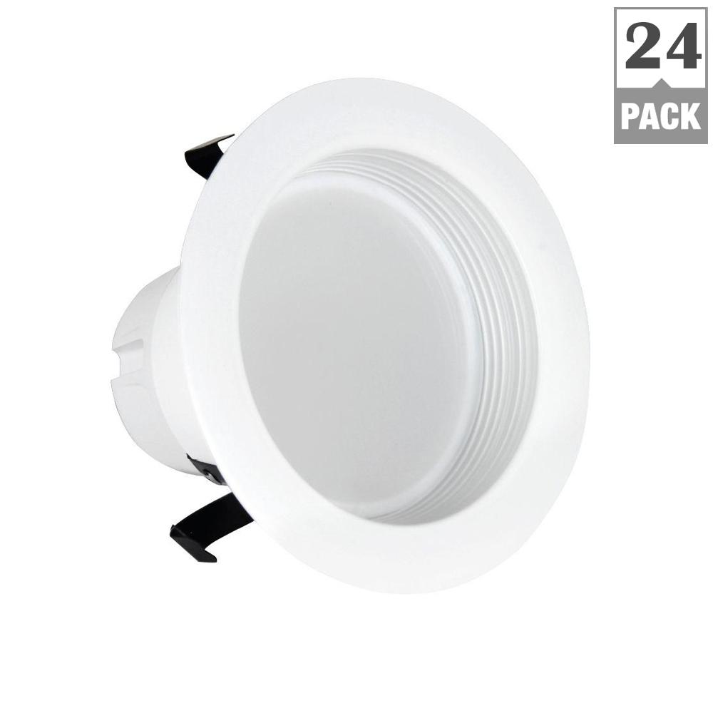 Recessed Lighting Kit 6 Pack Compare Prices At Nextag Feit 50w Equivalent Soft White 4 In Baffle Trim Re