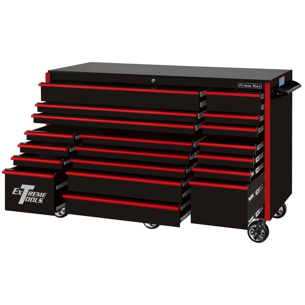 Extreme Tools 72 In 19 Drawer Roller Cabinet Tool Chest In Black