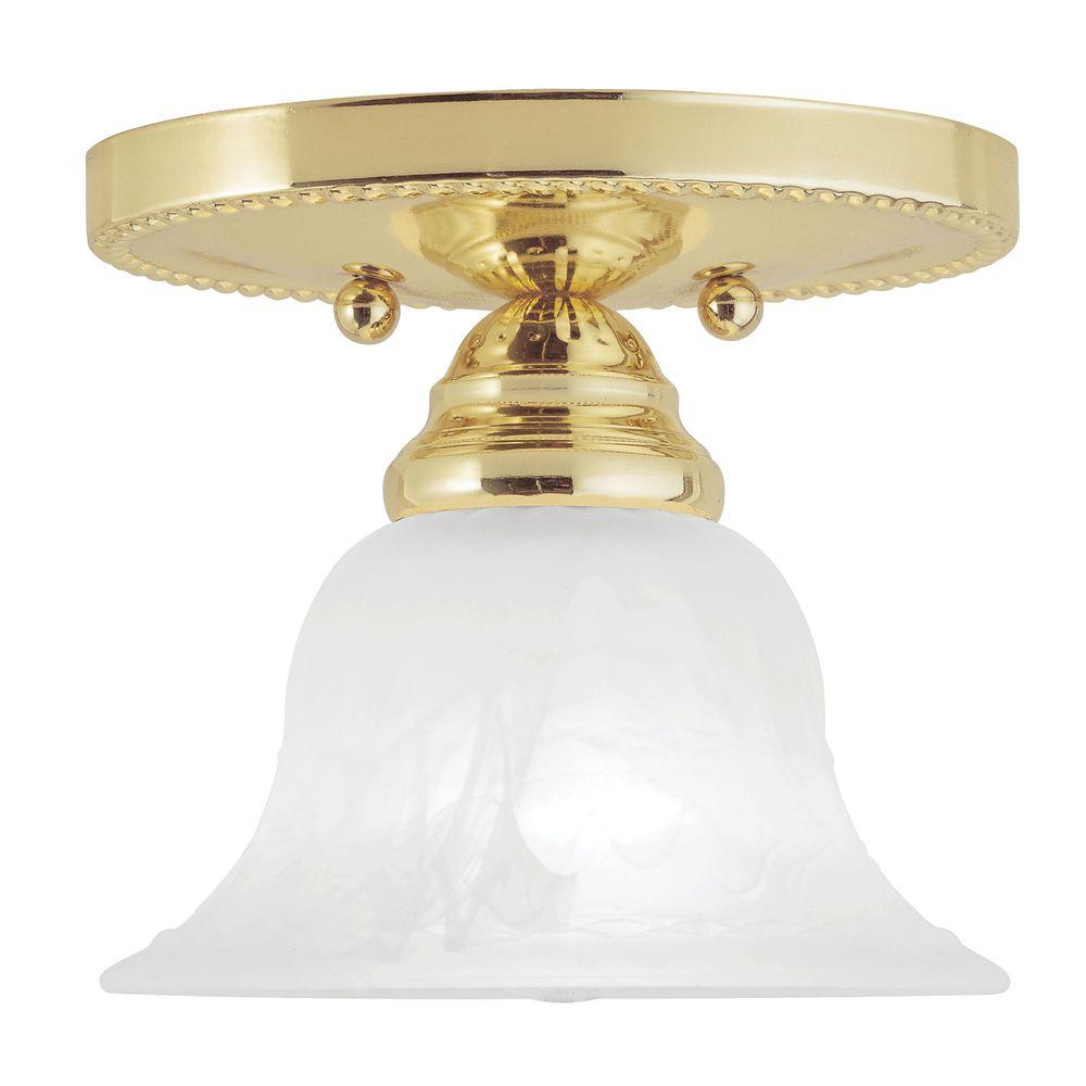 Livex Lighting Providence 2Light Ceiling Antique Gold Leaf