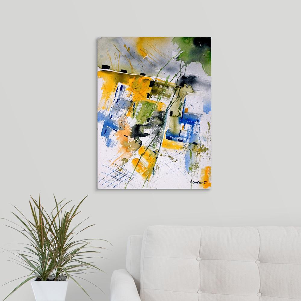 GreatBigCanvas 18 in. x 24 in. "Aqua161106" by Pol Ledent Canvas Wall