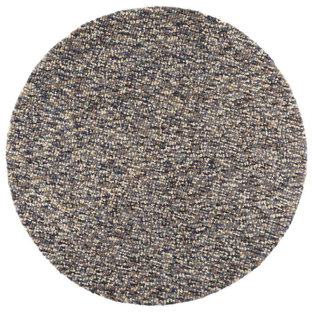 Home Decorators Collection Jolly Shag Denim 7 ft. x 7 ft. Round Area ...