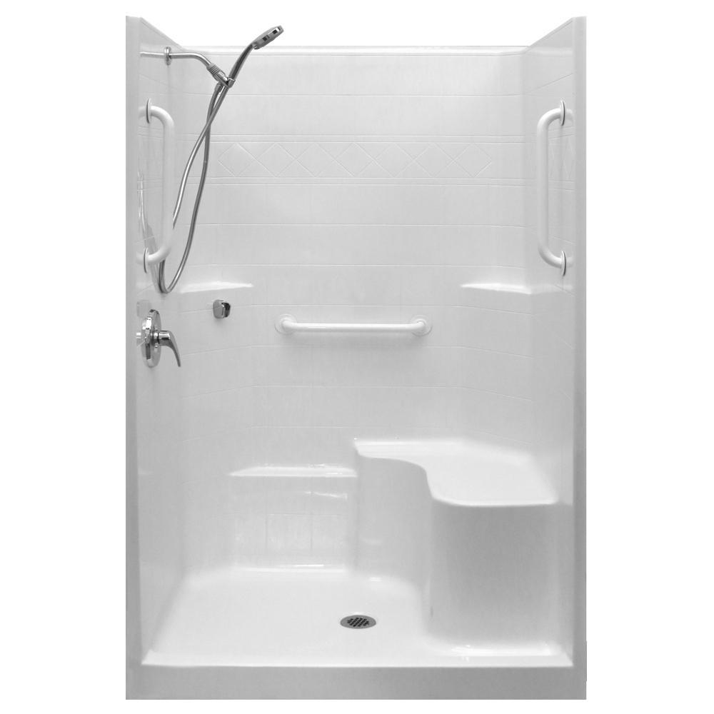 Ella UltimateWSA 37 in. x 48 in. x 80 in. 1Piece Low Threshold Shower