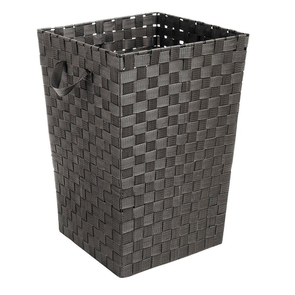 Whitmor Espresso Woven Plastic Laundry Hamper65812011ESPR The Home