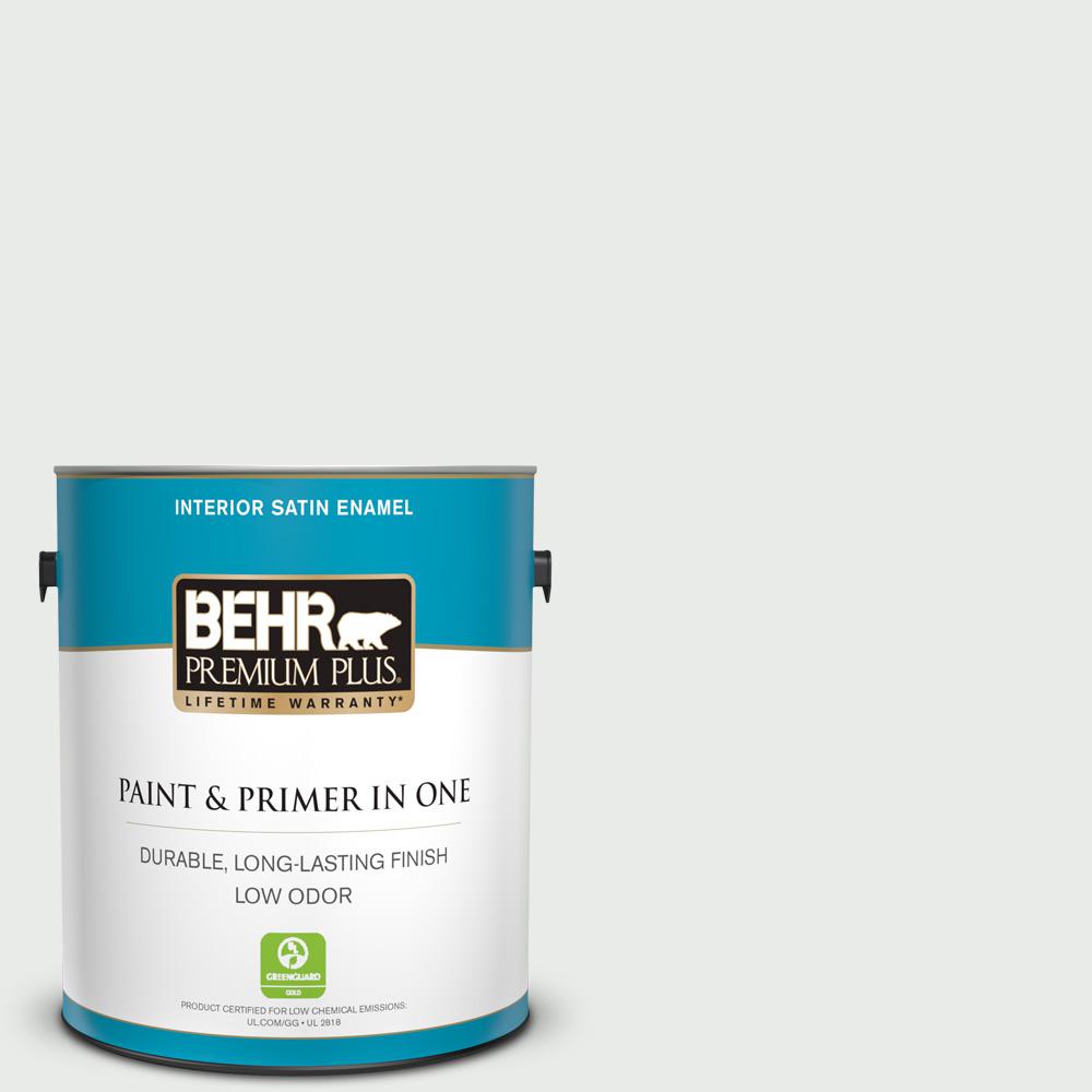 BEHR PREMIUM PLUS 1 gal. PPU2512 Minimalistic Satin Enamel Low Odor