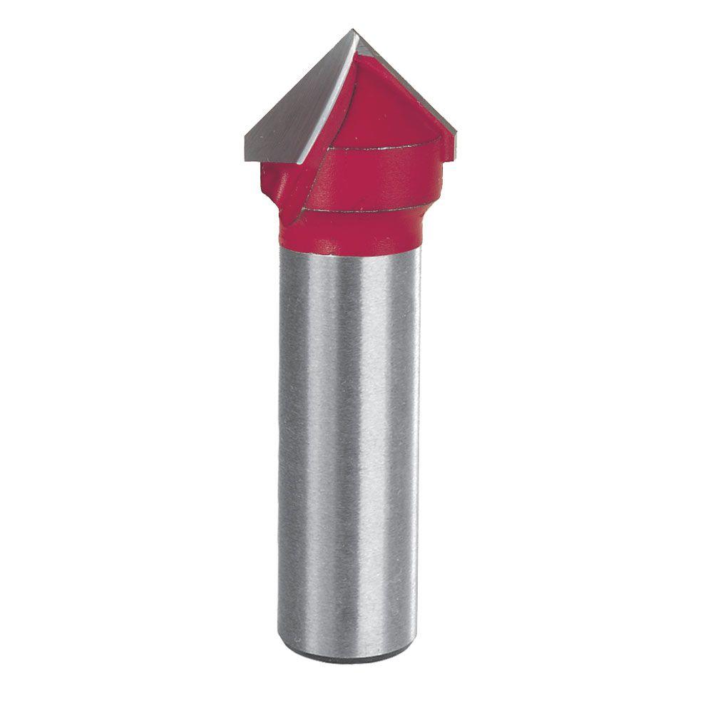 Diablo 3/4 in. x 1/2 in. Carbide V Grooving Router Bit-DR20108 ...