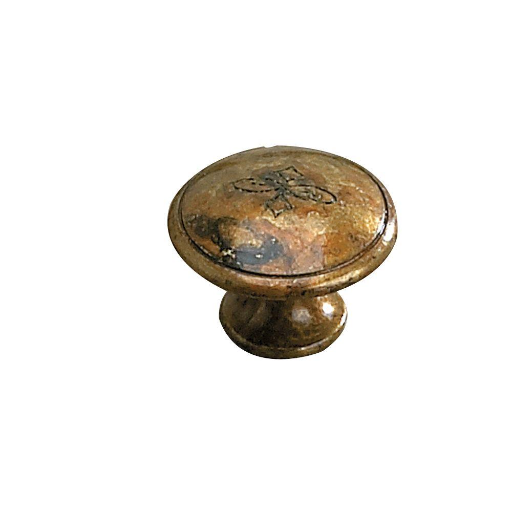 Richelieu Hardware 1 18 In Oxidized Brass Cabinet Knob Bp2413030163 The Home Depot 5704