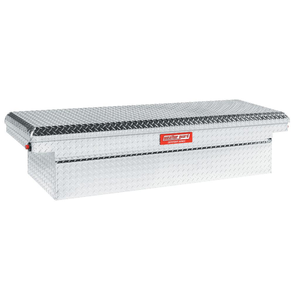 Weather Guard Defender Aluminum Full Size Low Profile Truck Tool Box (71 in. x 19 in. x 16 in Weather Guard Low Profile Truck Tool Box
