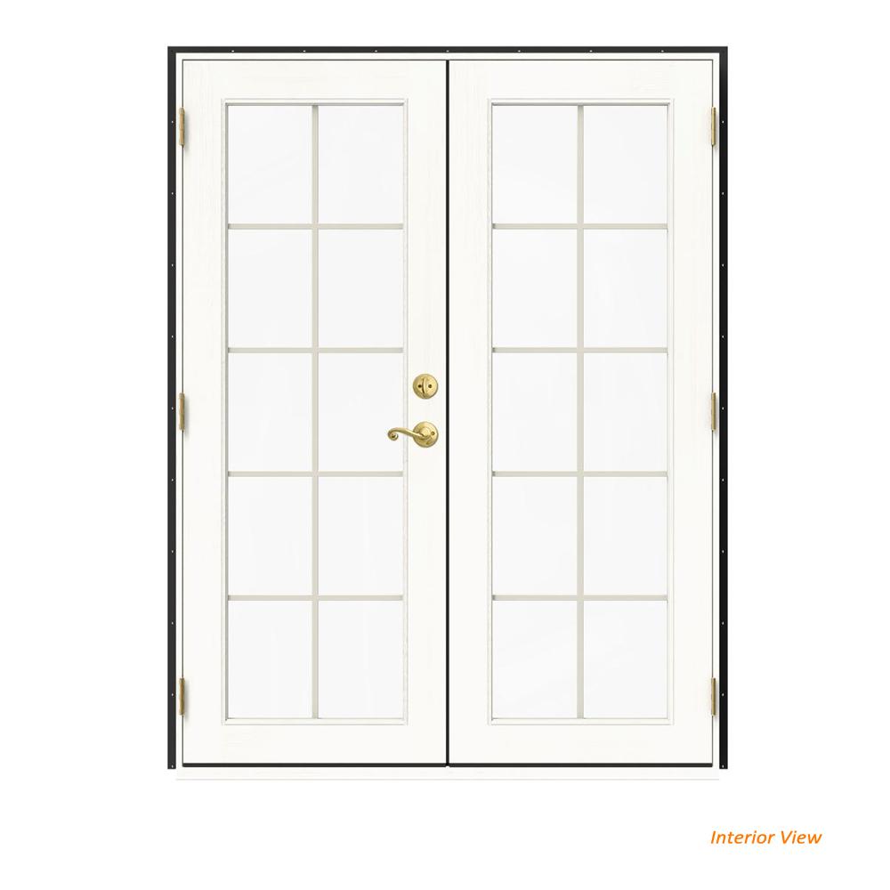 No Panel Interior Closet Doors Windows The Home Depot 60 In X 80 W 2500 Bronze Clad Wood Right Hand