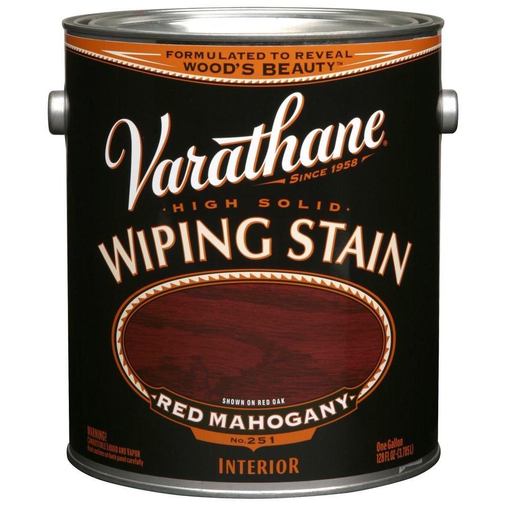 Varathane 1 gal. Red Mahogany Flat Wiping Stain No.251212062 The
