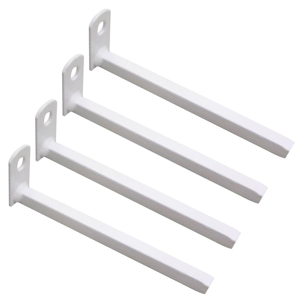 Unique Home Designs White Inside Mount Brackets 4 Pack
