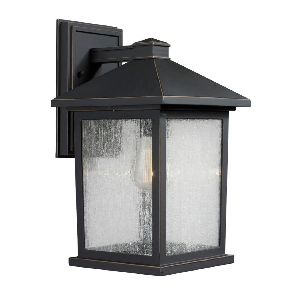 Filament Design Malone 1 Light Oil Rubbed Bronze Outdoor Rustic Wall Lantern Sconce With Clear Seeded Gl Shade Filament Design Malone 1 Light Oil Rubbed Bronze Outdoor Rustic Wall Lantern Sconce With Clear Seeded Gl Shade