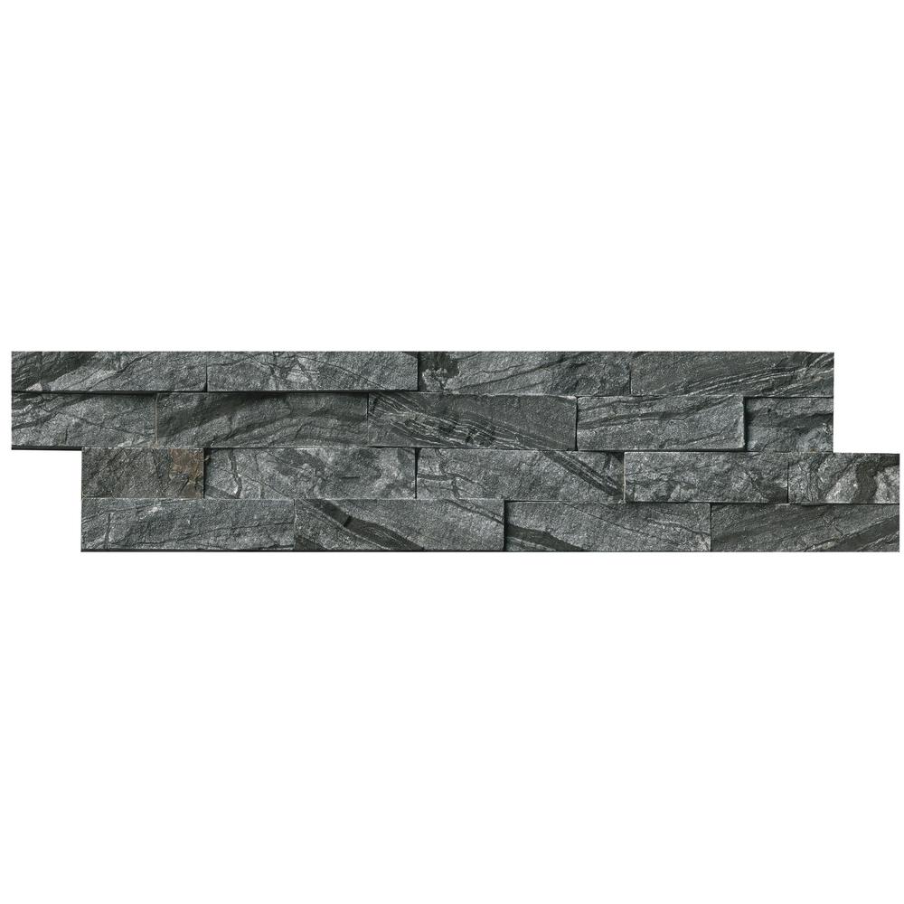Fireplace Black Marble Tile Natural Stone Tile The Home Depot